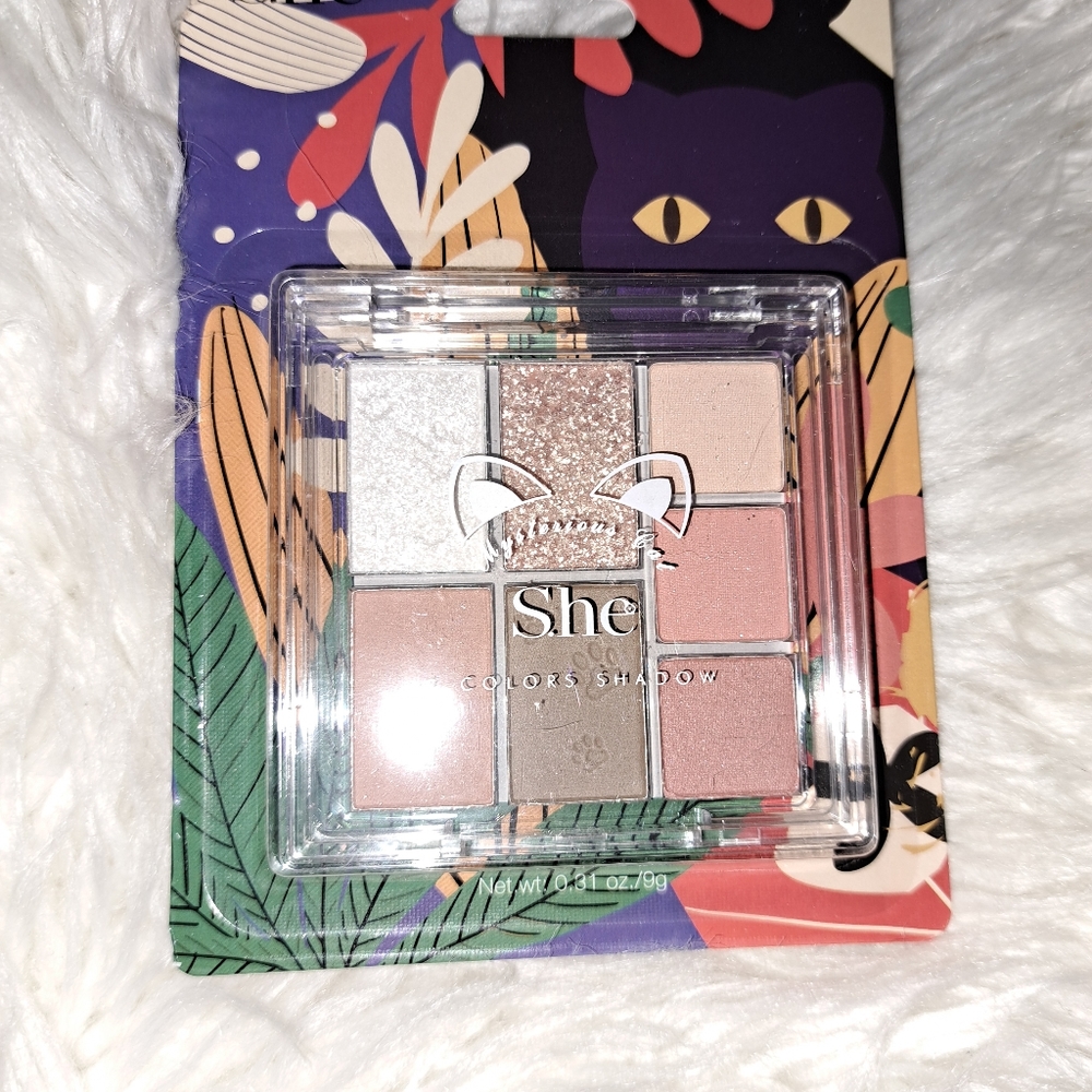 S.he Makeup 7 Colors Shadow Mysterious Cat # 3.